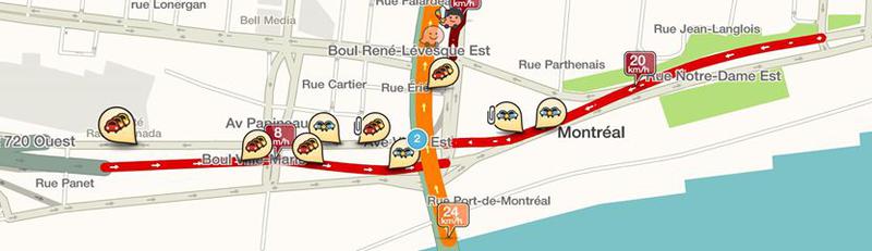 Heure de pointe éprouvante près de Jacques-Cartier