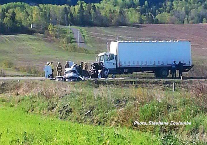Deux morts à St-Simon sur la route 132