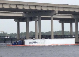 Un camion s’abîme dans une rivière en Floride sur l’Interstate 75