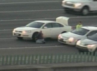 Quand ta vie tiens qu’à un pneu. (Hier, Interstate 95, Floride)