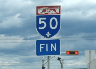 Fermeture complète d’une section de la l’autoroute 50 dans la nuit du 6 au 7 août prochain