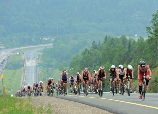 Secteur de Mont-Tremblant avec la route 117 entre Tremblant et Labelle, dimanche 16 août 2015: IRONMAN