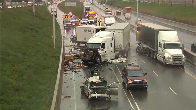 Un camionneur accusé de conduite dangereuse à Chateauguay
