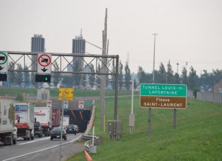 Fermeture du pont-tunnel Louis-Hippolyte-LaFontaine direction Montréal du 9 au 12 octobre prochain.