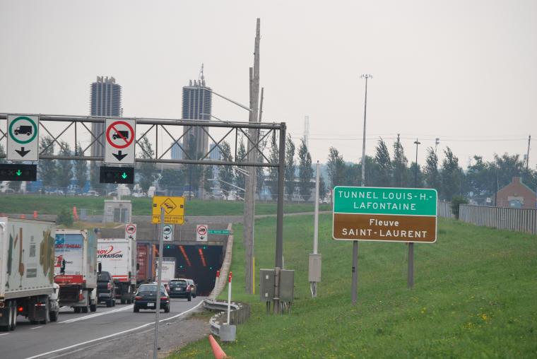 Fermeture du pont-tunnel Louis-Hippolyte-LaFontaine direction Montréal du 9 au 12 octobre prochain.