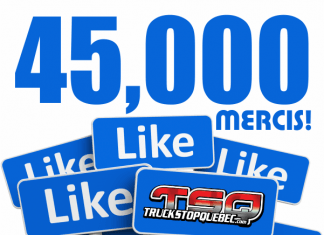 45,000 fans de Truck Stop Québec sur FACEBOOK