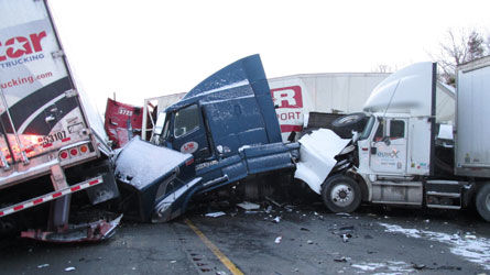 Selon la police provinciale de l&rsquo;Ontario, le nombre de collisions mortelles impliquant des camions de transport est en hausse de 38 %