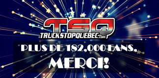 182,000 fans sur la page de Truck Stop Québec : MERCI!
