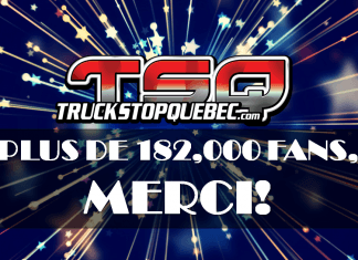 182,000 fans sur la page de Truck Stop Québec : MERCI!