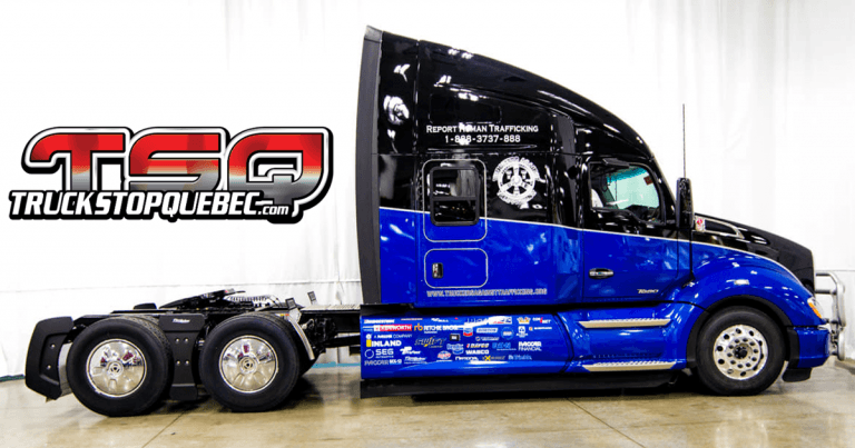 Dévoilement du Kenworth « Everyday Heroes », destiné à une vente aux enchères au profit de Truckers Against Trafficking