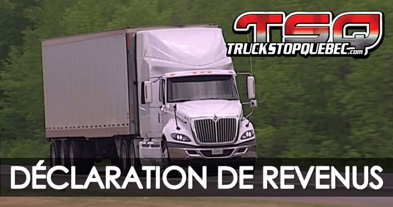 Déclaration de revenus : Les dépenses du camionneur