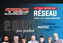 200,000 abonnés Facebook : Truck Stop Québec vous dit merci!