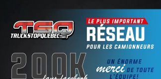 200,000 abonnés Facebook : Truck Stop Québec vous dit merci!