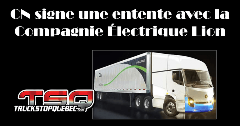 CN signe une entente avec la Compagnie Électrique Lion