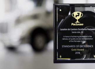 Location de Camions Excellence PacLease de Ste-Julie reçoit les honneurs!