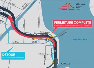 Communiqué de presse : Fermeture complète de l’autoroute Bonaventure de nuit le 11 juillet