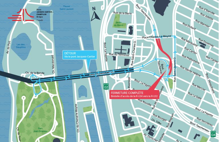 Communiqué de presse | Blitz de travaux majeurs de fin de semaine au pont Jacques-Cartier en juillet, août et septembre