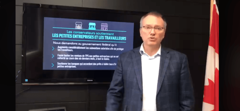 Le député fédéral de la circonscription de Mégantic-L&rsquo;Érable, Luc Berthold, envoie un message aux camionneurs et camionneuses :