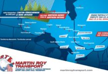Martin Roy Transport: Département de logistique en fonction