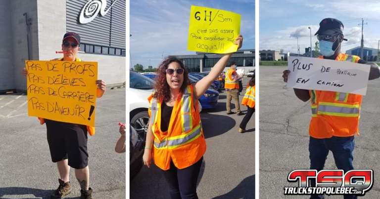 Manifestation étudiante au CFTR de Mirabel : « On veut travailler! »