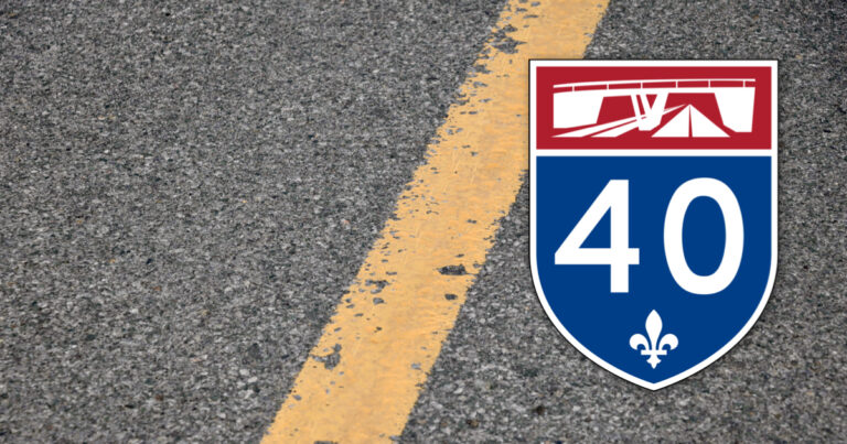 Fermetures de voies sur la 40 entre Vaudreuil-Dorion et Senneville