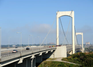 Travaux sur le pont Pierre-Laporte