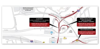 Échangeur Dorval : Maintien de la fermeture de l’autoroute 520 en direction ouest jusqu’à la fin de l’été 2021