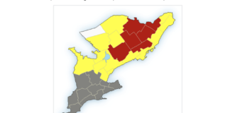 Alerte météo dans le sud-est de l’Ontario