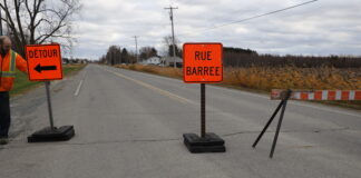 Travaux sur le pont Chemin Forest à Terrebonne