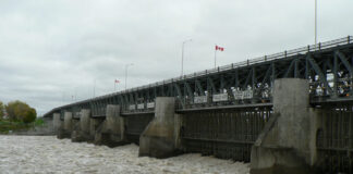 Fermetures de voie sur le pont de l’écluse et du barrage St. Andrews