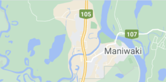 Début des travaux de réfection du pont enjambant la rivière Désert, sur la route 105 à Maniwaki