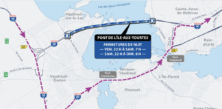 Travaux au pont de l’Île-aux-Tourtes