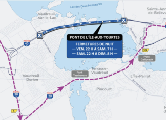 Travaux au pont de l’Île-aux-Tourtes