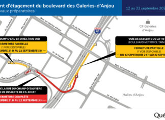 Des travaux au pont des Galeries-d’Anjou
