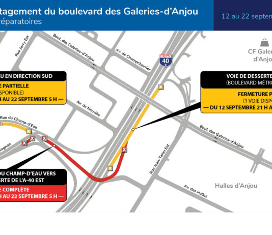 Des travaux au pont des Galeries-d’Anjou