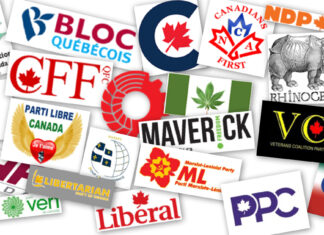 22 partis politiques au Canada