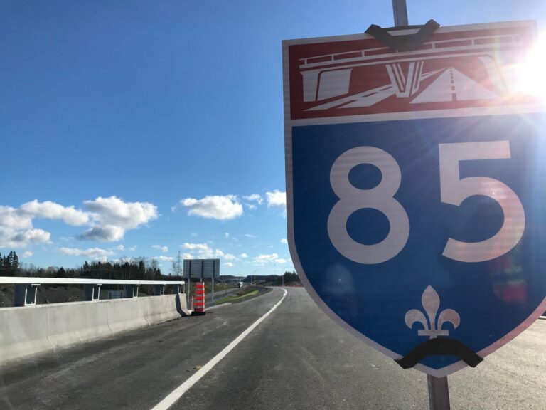 Bonnes nouvelles pour l’autoroute 85