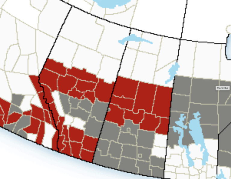 Conditions hivernales dangereuses en Saskatchewan et en Alberta