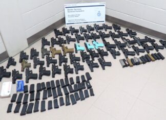Saisie de 56 armes à la frontière