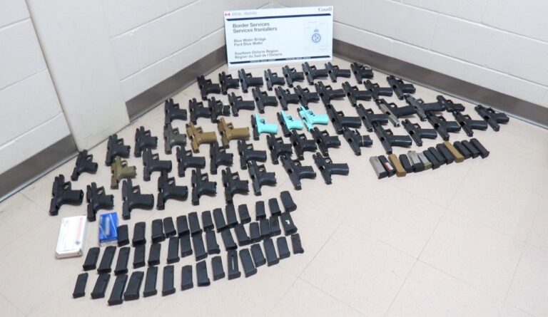 Saisie de 56 armes à la frontière