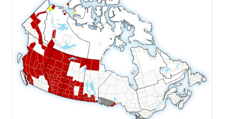 Froid extrême dans l’Ouest canadien