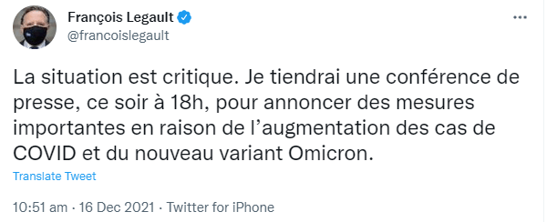 Vers de nouvelles règles sanitaires?