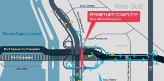 Fermeture complète du boulevard Marie-Victorin Est sous le pont Champlain d’origine