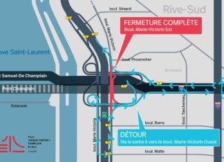 Fermeture complète du boulevard Marie-Victorin Est sous le pont Champlain d’origine