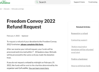 Convoi pour la liberté : La campagne de sociofinancement est retirée de la plateforme GoFundMeConvoi pour la liberté : La campagne de sociofinancement est retirée de la plateforme GoFundMe