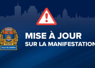 Québec : une manifestation «dans le calme et le bon ordre» indique la police