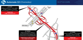 Fermeture de l’autoroute 13 au cours de la fin de semaine du 1er avril 2022