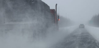 Bourrasques de neige et invasion d’une masse d’air arctique au Québec