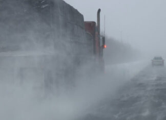 Bourrasques de neige et invasion d’une masse d’air arctique au Québec