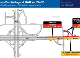 Autoroute 30 : Entraves à la hauteur de la Grande Allée (Brossard)